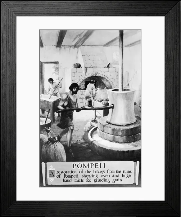 Framed Print : Ancient Roman Bakery Framed Print : Ancient Roman Bakery
