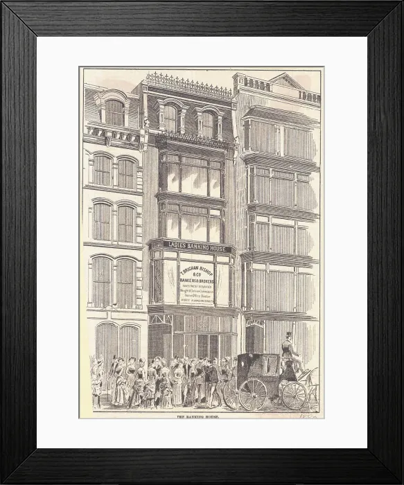 Framed Print : New York Banking House