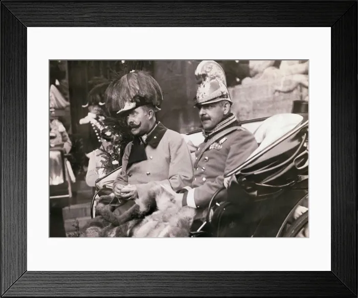 Framed Print : Archduke Franz Ferdinand Riding in Carriage Framed Print : Archduke Franz Ferdinand Riding in Carriage