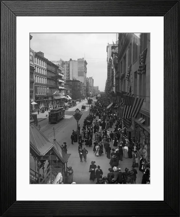 Framed Print : View of West 14th Street in NYC Framed Print : View of West 14th Street in NYC