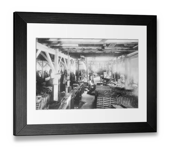 Framed Print : Eskimo Children and Drying Salmon Framed Print : Eskimo Children and Drying Salmon