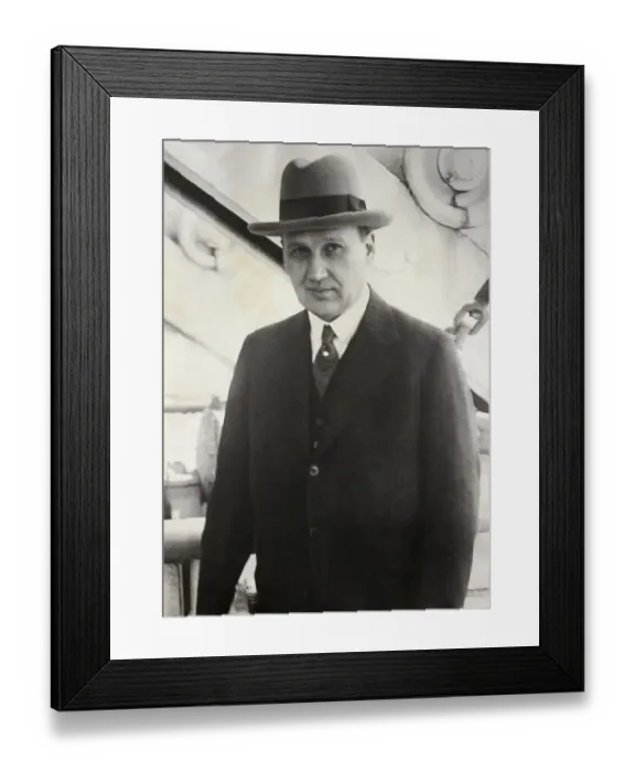 Framed Print : Portrait of Ivar Kreuger Framed Print : Portrait of Ivar Kreuger