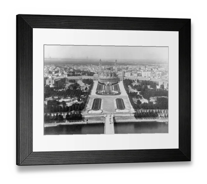 Framed Print : Early View from Eiffel Tower Towards Trocadero Framed Print : Early View from Eiffel Tower Towards Trocadero