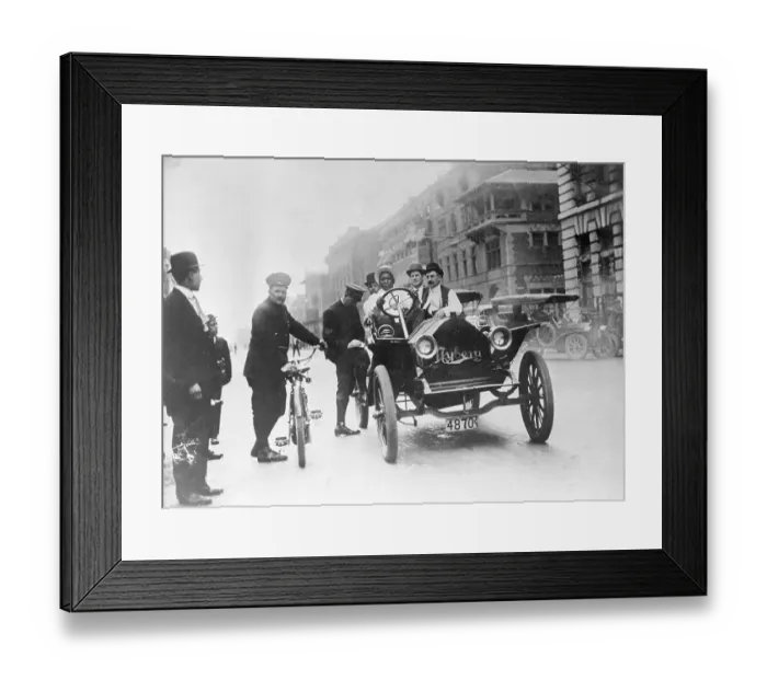 Framed Print : Jack Johnson and His Automobile Framed Print : Jack Johnson and His Automobile