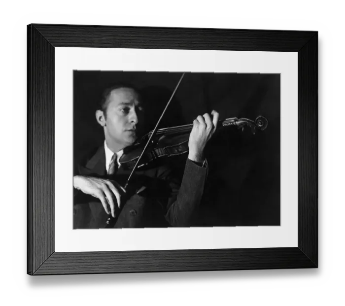 Framed Print : Jascha Heifetz Playing Violin Framed Print : Jascha Heifetz Playing Violin