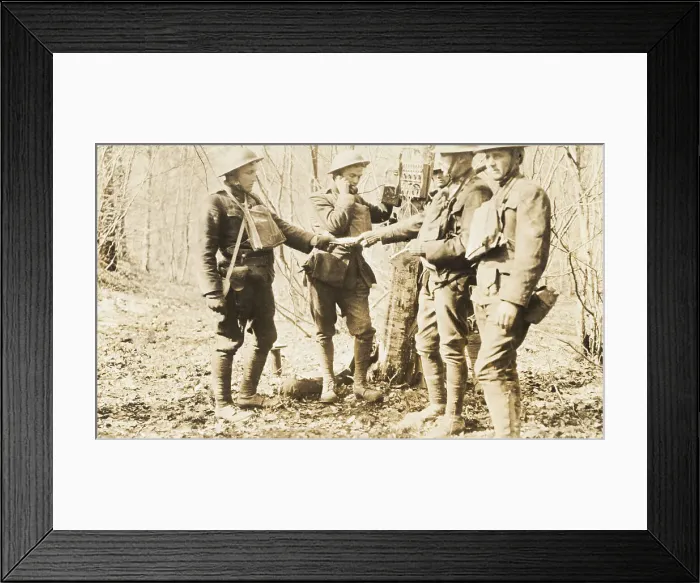 Framed Print : Soldiers Utilizing Radio Communications Framed Print : Soldiers Utilizing Radio Communications