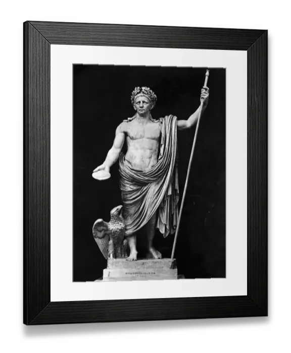 Framed Print : Sculpture of Claudius and Eagle Framed Print : Sculpture of Claudius and Eagle