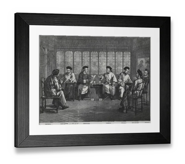 Framed Print : Chief Chinese Diplomats During Negotiations Framed Print : Chief Chinese Diplomats During Negotiations