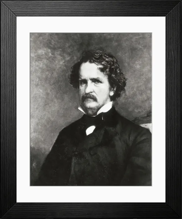 Framed Print : 19th-Century Painting of Mark Twain Framed Print : 19th-Century Painting of Mark Twain
