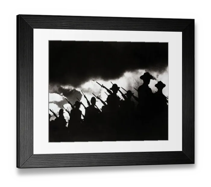 Framed Print : Armed Soldiers Marching Framed Print : Armed Soldiers Marching