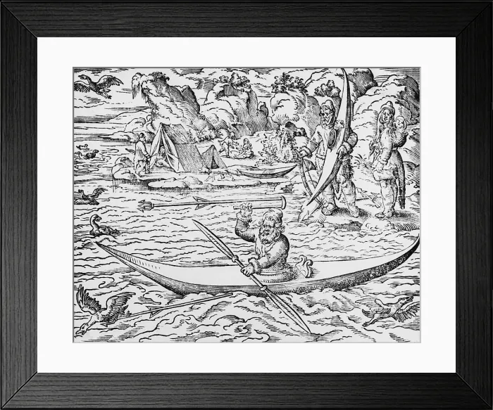 Framed Print : Martin Forbisher Sailing Down Northen Bay