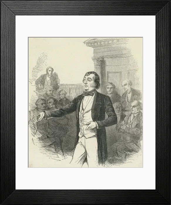 Framed Print : Portrait of British Prime Minister Benjamin Disraeli Framed Print : Portrait of British Prime Minister Benjamin Disraeli