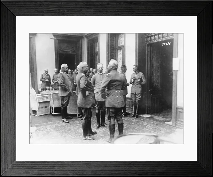 Framed Print : William II with Paul Von Hindenburg and Erich Ludendorff Framed Print : William II with Paul Von Hindenburg and Erich Ludendorff