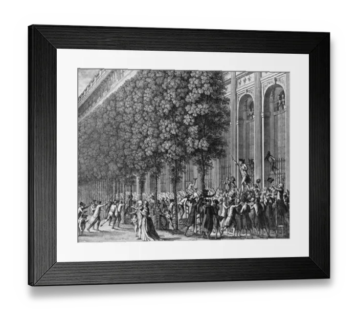 Framed Print : Camille Desmoulins Urging Crowd to Take up Arms Framed Print : Camille Desmoulins Urging Crowd to Take up Arms