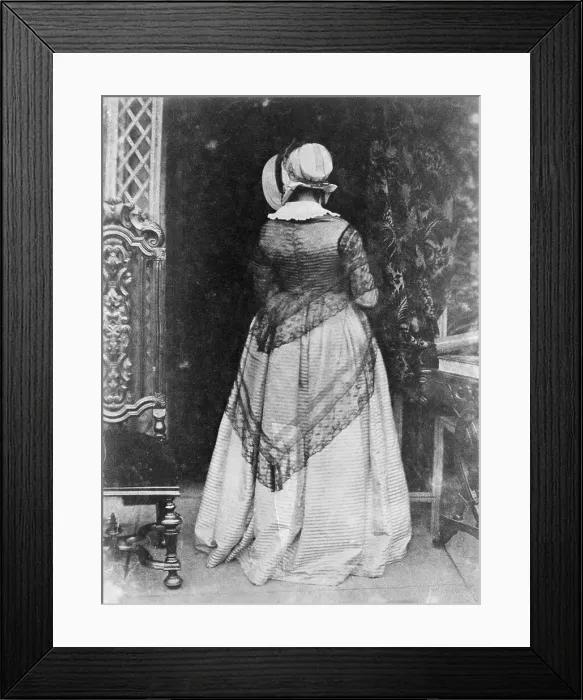 Framed Print : Rear View of Victorian Woman Framed Print : Rear View of Victorian Woman