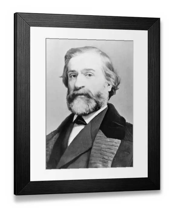 Framed Print : Portrait of Giuseppe Verdi Framed Print : Portrait of Giuseppe Verdi