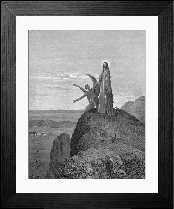 Framed Print : Temptation of Jesus Framed Print : Temptation of Jesus