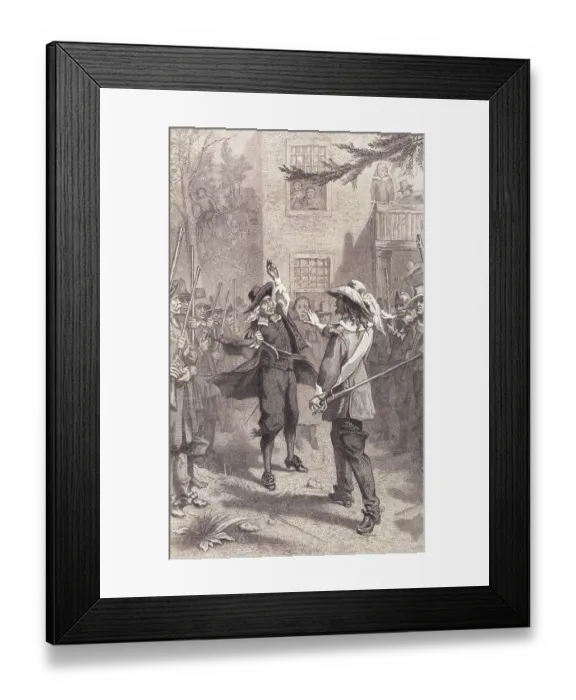 Framed Print : Nathaniel Bacon and William Berkeley Disputing Framed Print : Nathaniel Bacon and William Berkeley Disputing