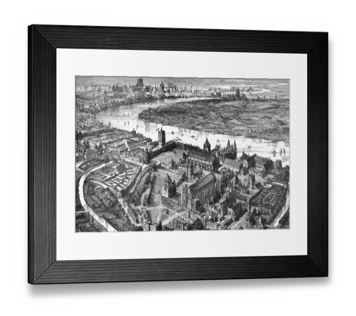 Framed Print : London in 1584 Framed Print : London in 1584