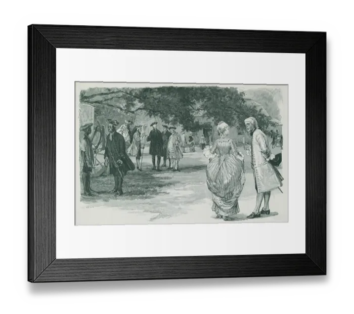 Framed Print : Townsmen Walking to Church Framed Print : Townsmen Walking to Church