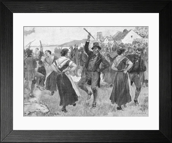 Framed Print : People Dancing Irish Jig Framed Print : People Dancing Irish Jig