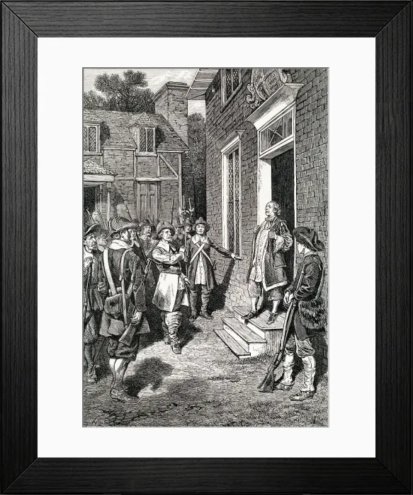 Framed Print : William Berkeley Addressing Rebels Framed Print : William Berkeley Addressing Rebels