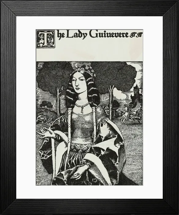 Framed Print : Portrait of Queen Guinevere Framed Print : Portrait of Queen Guinevere