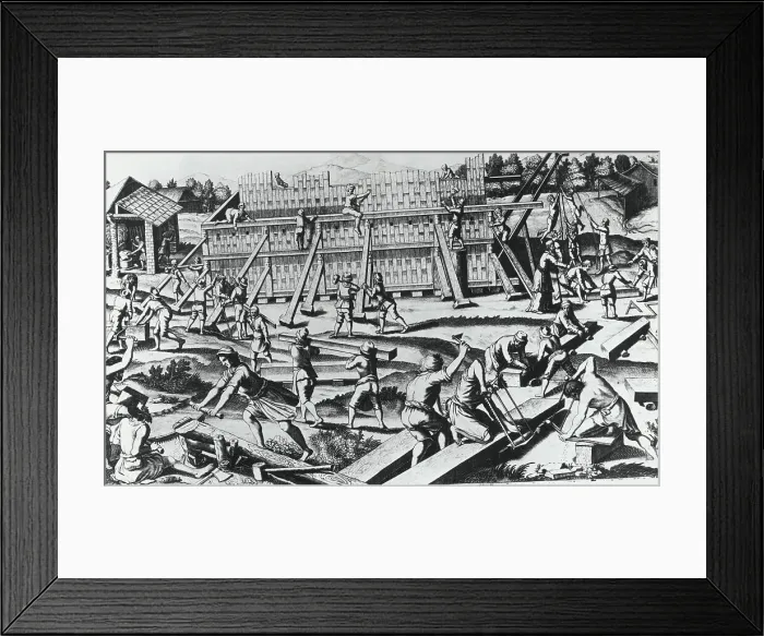 Framed Print : The Building of Noah's Ark Framed Print : The Building of Noah's Ark