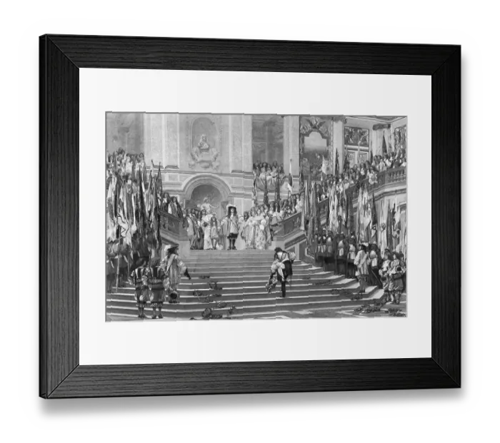 Framed Print : Grande Conde Approaching Louis XIV Framed Print : Grande Conde Approaching Louis XIV