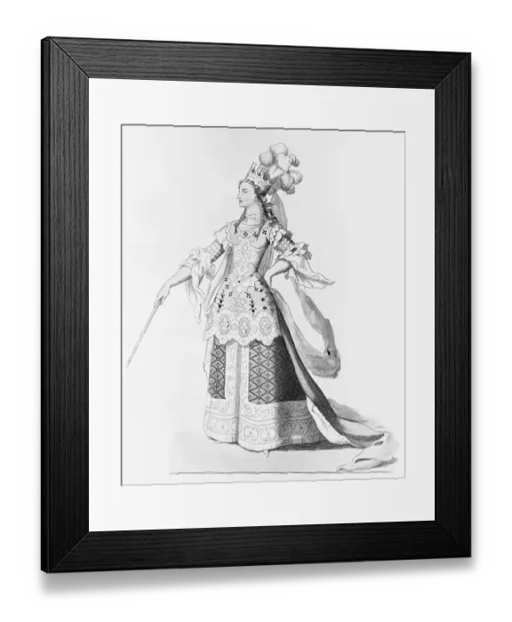 Framed Print : Portrait of Lady of the Court Framed Print : Portrait of Lady of the Court