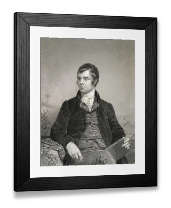 Framed Print : Portrait of Poet Robert Burns Framed Print : Portrait of Poet Robert Burns