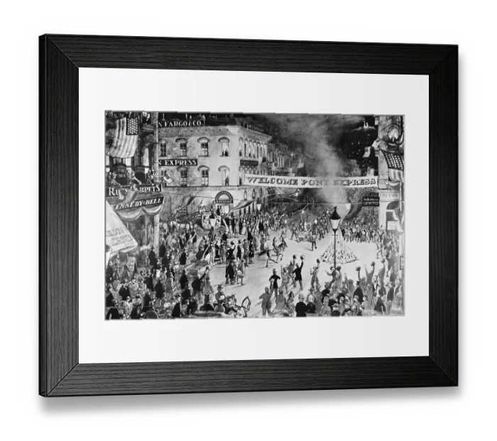 Framed Print : Pony Express Celebration Framed Print : Pony Express Celebration