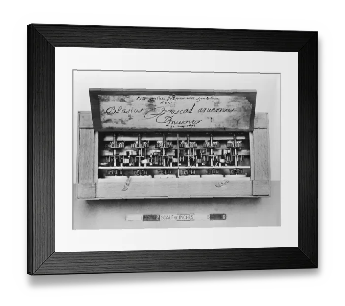 Framed Print : Pascal's Adding Machine Framed Print : Pascal's Adding Machine