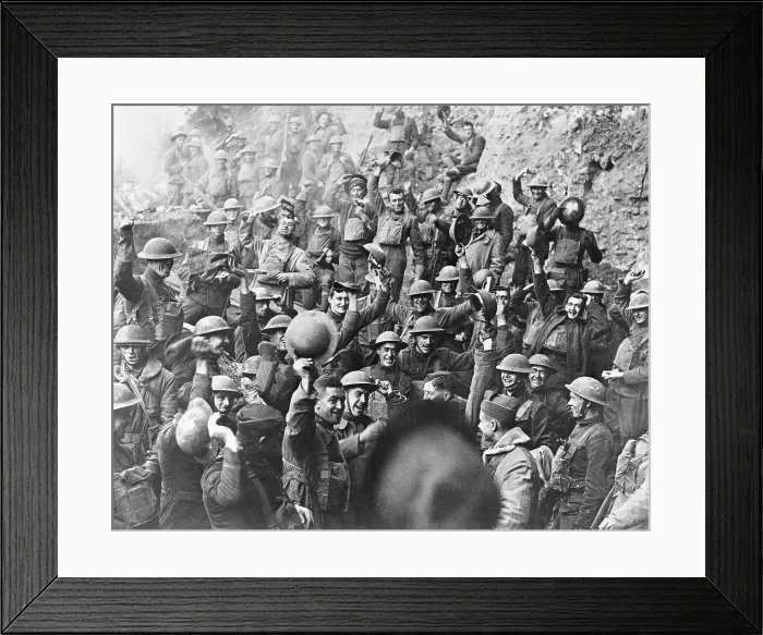 Framed Print : News of the End of World War I Framed Print : News of the End of World War I