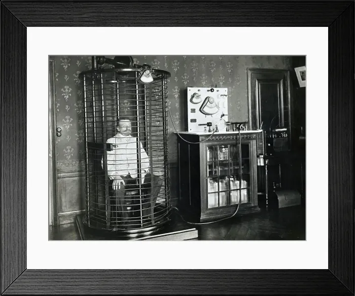 Framed Print : Man Receiving Medical Treatment Framed Print : Man Receiving Medical Treatment