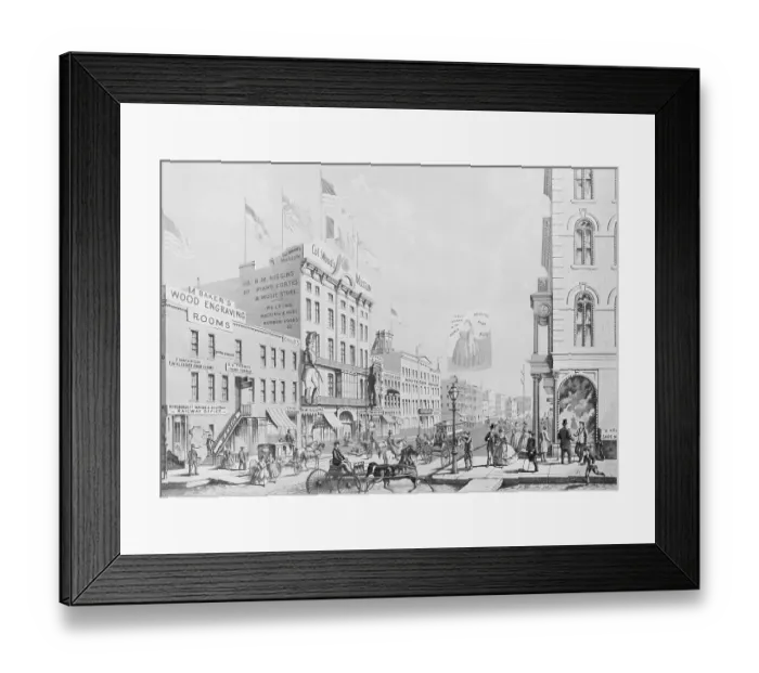Framed Print : Randolph Street in Chicago Framed Print : Randolph Street in Chicago