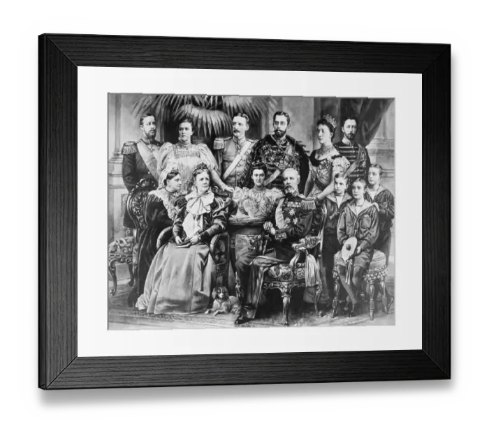 Framed Print : King Oscar II with Swedish Royal Family Framed Print : King Oscar II with Swedish Royal Family
