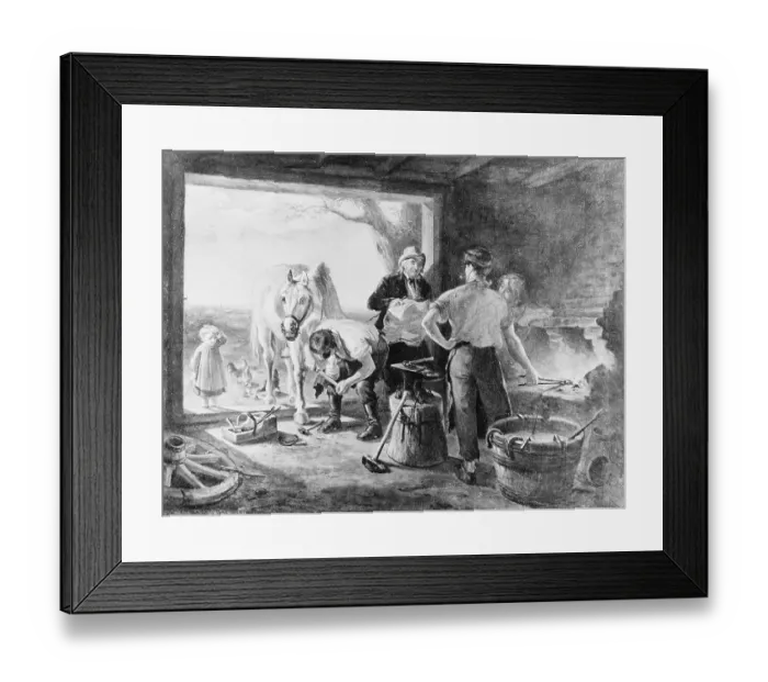 Framed Print : Painting Entitle Blacksmith Framed Print : Painting Entitle Blacksmith
