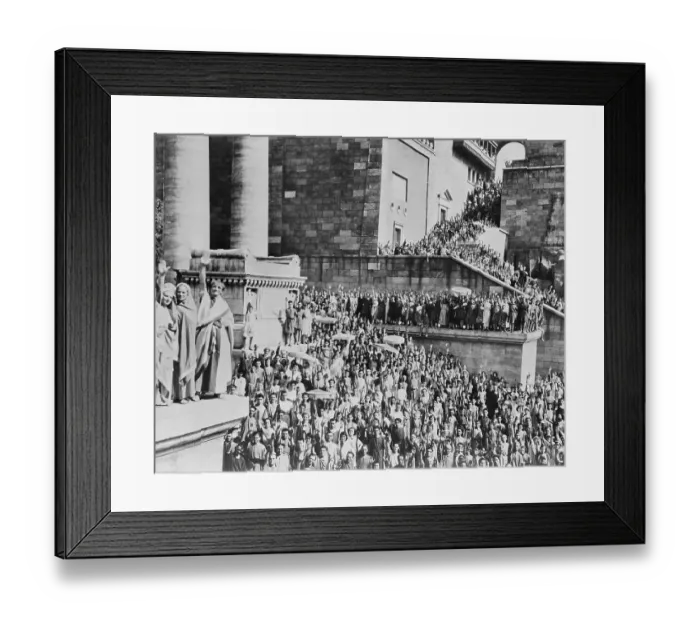 Framed Print : Crowd Scene in Scipio Africanus