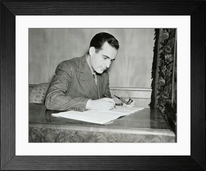 Framed Print : Samuel Barber Composing Music Framed Print : Samuel Barber Composing Music