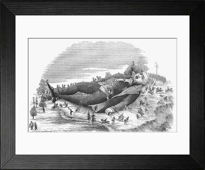 Framed Print : Gulliver Tied Down by Lilliputians Framed Print : Gulliver Tied Down by Lilliputians