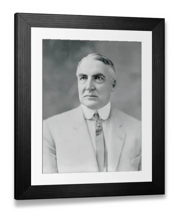Framed Print : Portrait of Warren G. Harding Framed Print : Portrait of Warren G. Harding