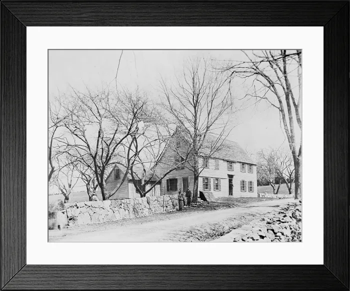 Framed Print : Sarah Osborne House Depicting American Architecture Framed Print : Sarah Osborne House Depicting American Architecture