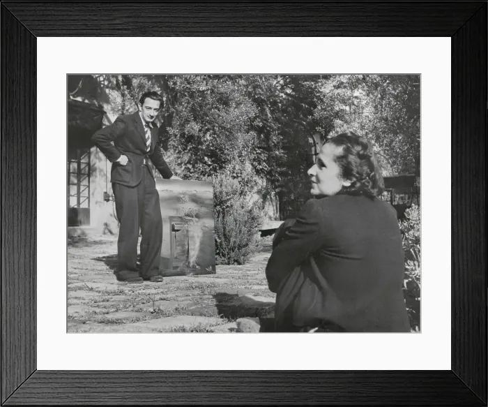 Framed Print : Surrealist Artist Salvador Dali with Wife Gala Framed Print : Surrealist Artist Salvador Dali with Wife Gala