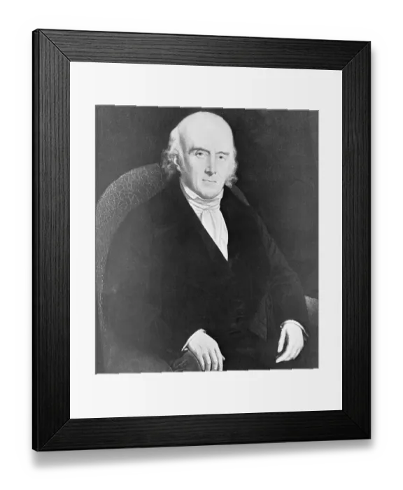 Framed Print : Portrait of Samuel Hahnemann Framed Print : Portrait of Samuel Hahnemann