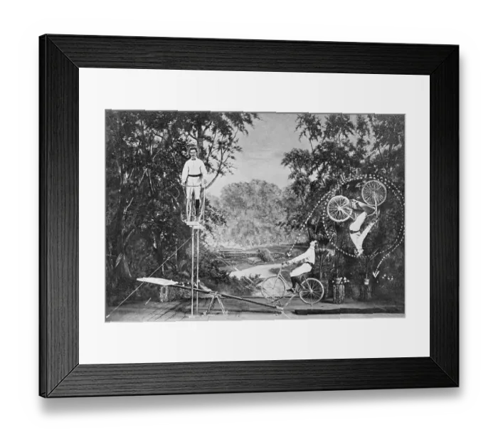 Framed Print : Photo Illustrating Bicycle Flip Framed Print : Photo Illustrating Bicycle Flip