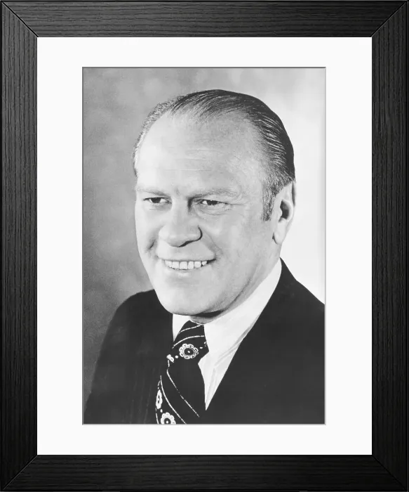 Framed Print : President Gerald Ford in Front View Photograph Framed Print : President Gerald Ford in Front View Photograph