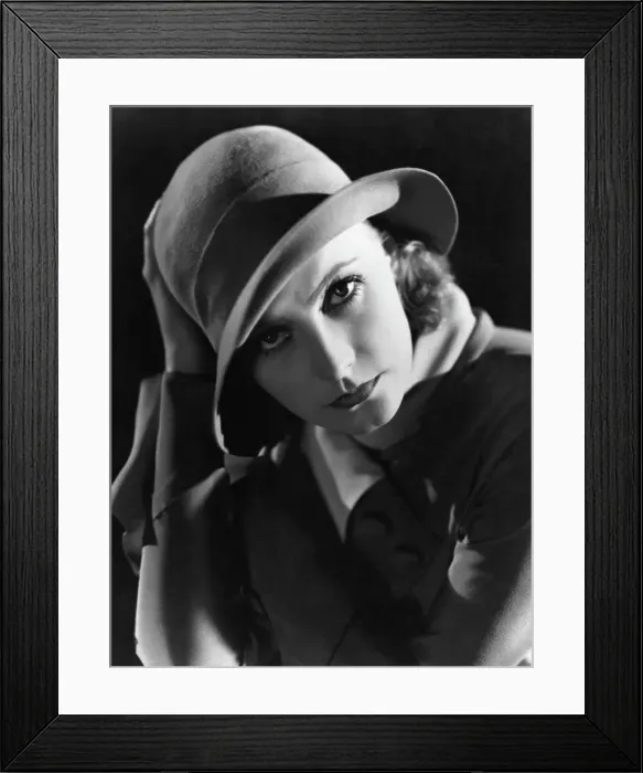 Framed Print : Greta Garbo Posing Framed Print : Greta Garbo Posing