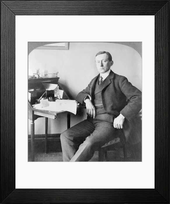 Framed Print : Guglielmo Marconi at His Desk Framed Print : Guglielmo Marconi at His Desk
