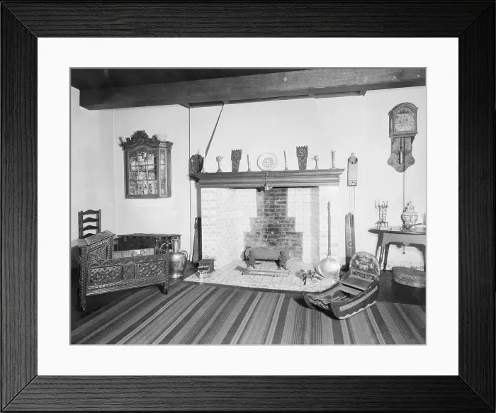 Framed Print : Colonial Dutch Livingroom Framed Print : Colonial Dutch Livingroom